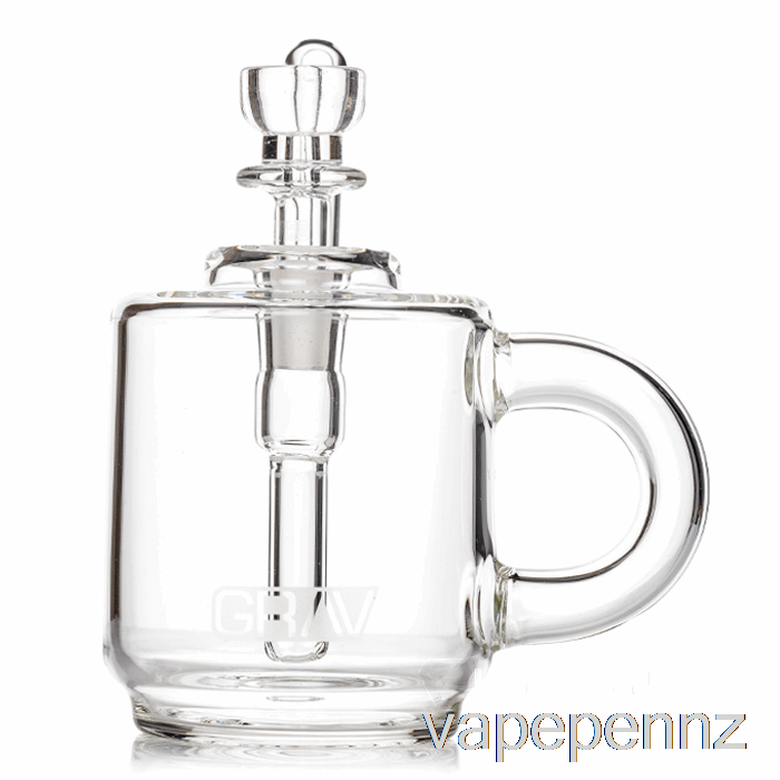 GRAV Coffee Mug Pocket Bubbler Clear VAPE NZ